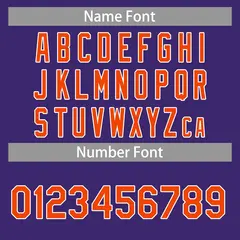 Purple Orange-White Classic Casual Basketball Jersey 4