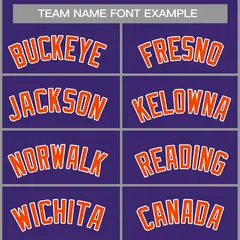 Purple Orange-White Classic Casual Basketball Jersey 3
