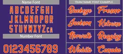 Purple Orange-White Classic Heal Sports Basketball Jersey 4