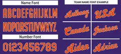 Purple Orange-White Classic Sets Basketball Uniform Jersey 4