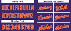 Purple Orange-White Classic Sets Basketball Uniform Jersey 4