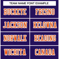Purple Orange-White Classic Style Authentic Football Jersey 3