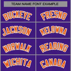 Purple Orange-White Raglan Sleeves Varsity Full-Snap Letterman Jacket 5