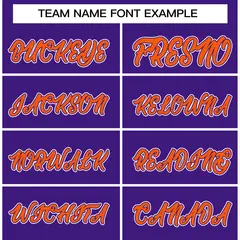 Purple Orange-White Raglan Sleeves Waterproof Jacket 3