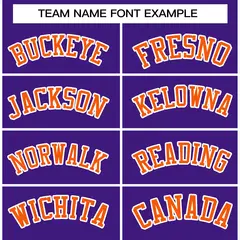 Purple Orange-White Raglan Sleeves Waterproof Jacket 3