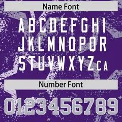 Purple Orange-White Star Pattern Authentic Football Jersey 4