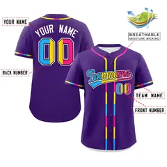 Purple Pansexuality Pride Month Baseball Jersey 2