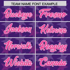 Purple Pink All Star Graffiti Pattern Football Jersey 3
