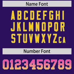 Purple Pink and Gold Gradient Sides Fashion Football Jersey 4