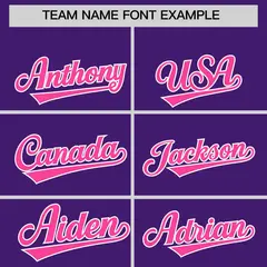 Purple Pink Classic Full-Zip Varsity Letterman Jacket Hoodie 5
