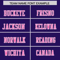 Purple Pink Color Block Authentic Football Jersey 3