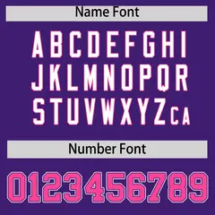 Purple Pink Contrast Raglan Sleeves Baseball Jersey 4