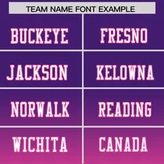 Purple Pink Gradient Fashion Authentic Football Jersey 3