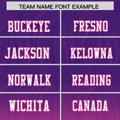 Purple Pink Gradient Fashion Flag Football Jersey 3