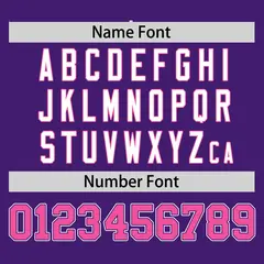 Purple Pink Half Stripe Authentic Baseball Jersey 4