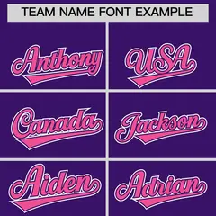 Purple Pink Ice Cream Helmet Pattern Hockey Jersey 3