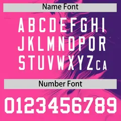 Purple Pink Ink Pattern Authentic Baseball Jersey 4
