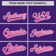 Purple Pink Leopard Graffiti Side Design Baseball Jersey 3