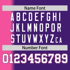 Purple Pink Pinstripe Gradient Baseball Jersey 4