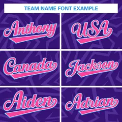 Purple Pink-Powder Blue Stripe Graffiti Pattern Varsity Full-Snap Jacket 5