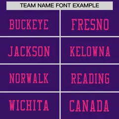 Purple Pink Sequin Lettering Football Jersey 3