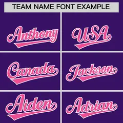 Purple Pink Side Camo Baseball Jersey 3