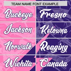 Purple Pink Split Lightning Pattern Football Jersey 3