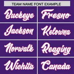 Purple Pink Star Pattern Raglan Sleeves Football Jersey 3