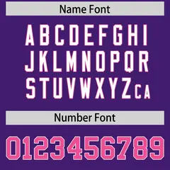 Purple Pink Star Pattern Raglan Sleeves Football Jersey 4