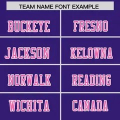 Purple Pink Two-Tone Shoulder Cut Flag Football Jersey 3