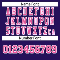 Purple Pink-White Classic Style Authentic Football Jersey 4