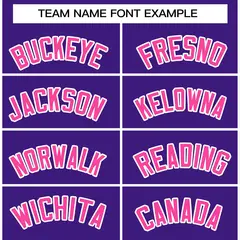 Purple Pink-White Classic Varsity Full-Snap Letterman Jacket 3