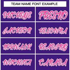 Purple Pink-White Classic Varsity Full-Snap Letterman Jacket 3