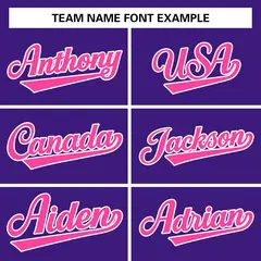 Purple Pink-White Classic Varsity Full-Snap Letterman Jacket 3