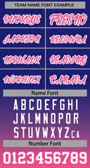 Purple Pink-White Gradient Stripe Fashion Baseball Jersey 3