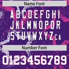 Purple Pink-White Star Graffiti Authentic Football Jersey 4