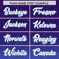 Purple Powder Blue Gradient Outdoor Football Jersey 3