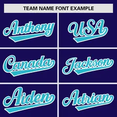 Purple Powder Blue Gradient Side Authentic Baseball Jersey 3