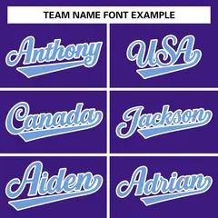 Purple Powder Blue-White Raglan Varsity Full-Snap Letterman Jacket 3