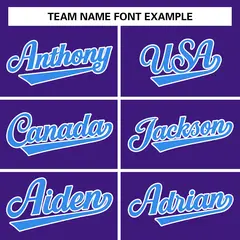 Purple Powder Blue-White Raglan Varsity Full-Snap Letterman Jacket 5