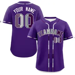 Purple Pride Month Classic Style Genderless Baseball Jersey