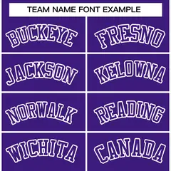 Purple Purple-White Varsity Full-Snap Letterman Jacket 3