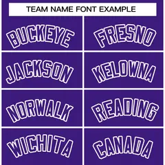 Purple Purple-White Varsity Full-Snap Letterman Jacket 3