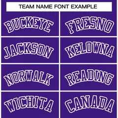 Purple Purple-White Varsity Full-Snap Letterman Jacket 5