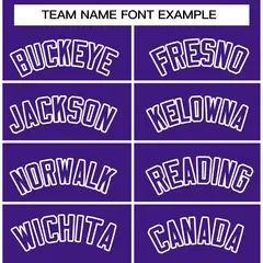 Purple Purple-White Varsity Full-Snap Letterman Jacket 5