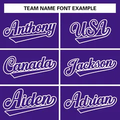 Purple Purple-White Varsity Full-Snap Letterman Jacket 5