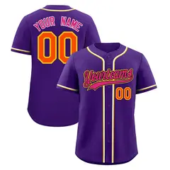 Purple Quick Dry Baseball Jersey 1