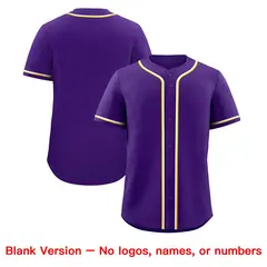 Purple Quick Dry Baseball Jersey 8