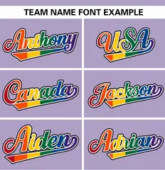 Purple Rainbow Pride Month Raglan Sleeves Baseball Jersey 3
