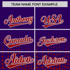 Purple Red Gradient Polka Dot Varsity Letterman Jacket 3